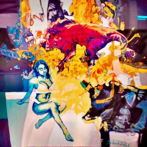 Acryl auf Leinen 100X80