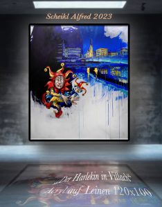 Der Harlekin im Raum Der Harlekin im Raum