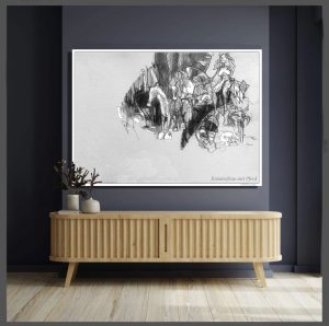 Kräuterfrau mit Pferd