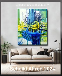 Zwei Steinböcke Raum